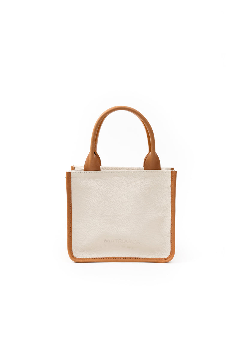 Cartera Jacinta <br/> Marfil con Camel