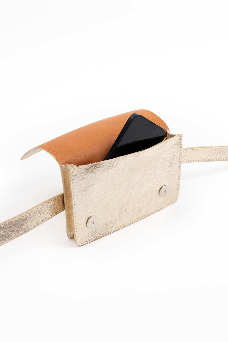 Banano / Cartera Isidora<br/>Champaña Craque