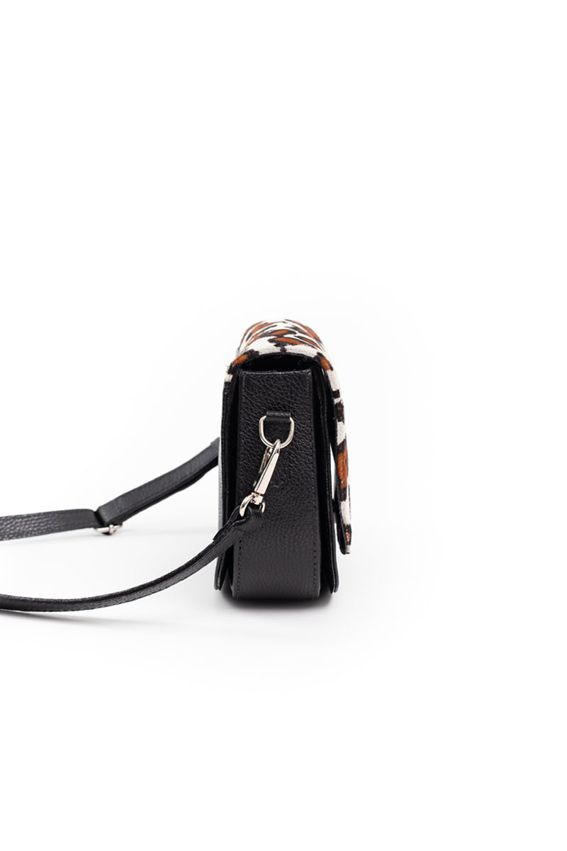 Cartera Amanda <br/> leopardo blanco