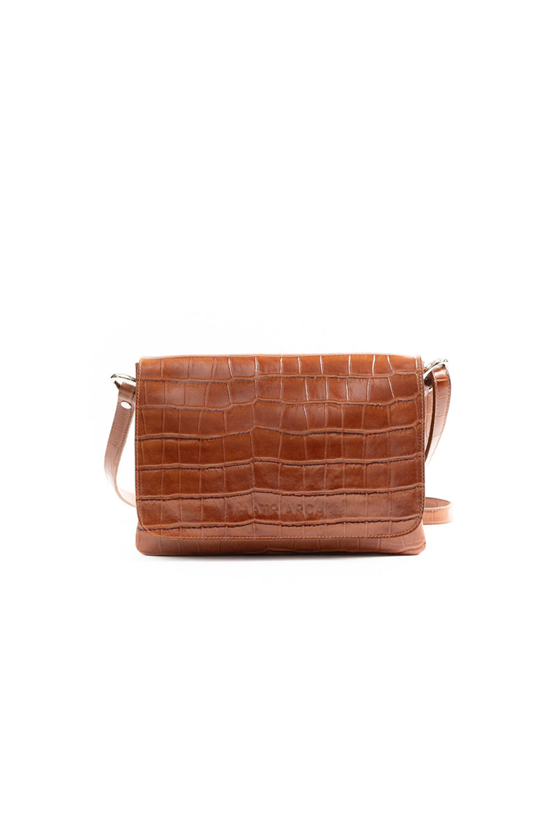 Cartera Jose <br/> Croco Toffee