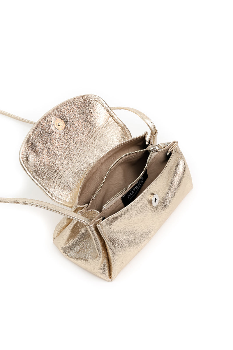 Cartera Zoe <br/> champaña craque