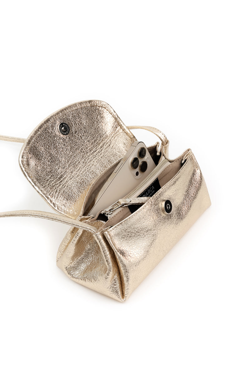 Cartera Zoe <br/> champaña craque