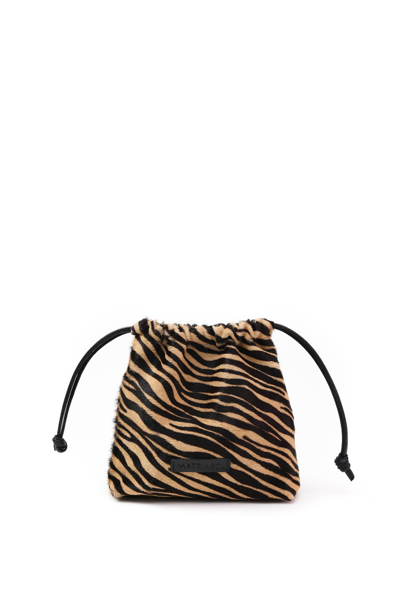 Cartera Clara &lt;br/&gt; Pelo Cebra con Negro