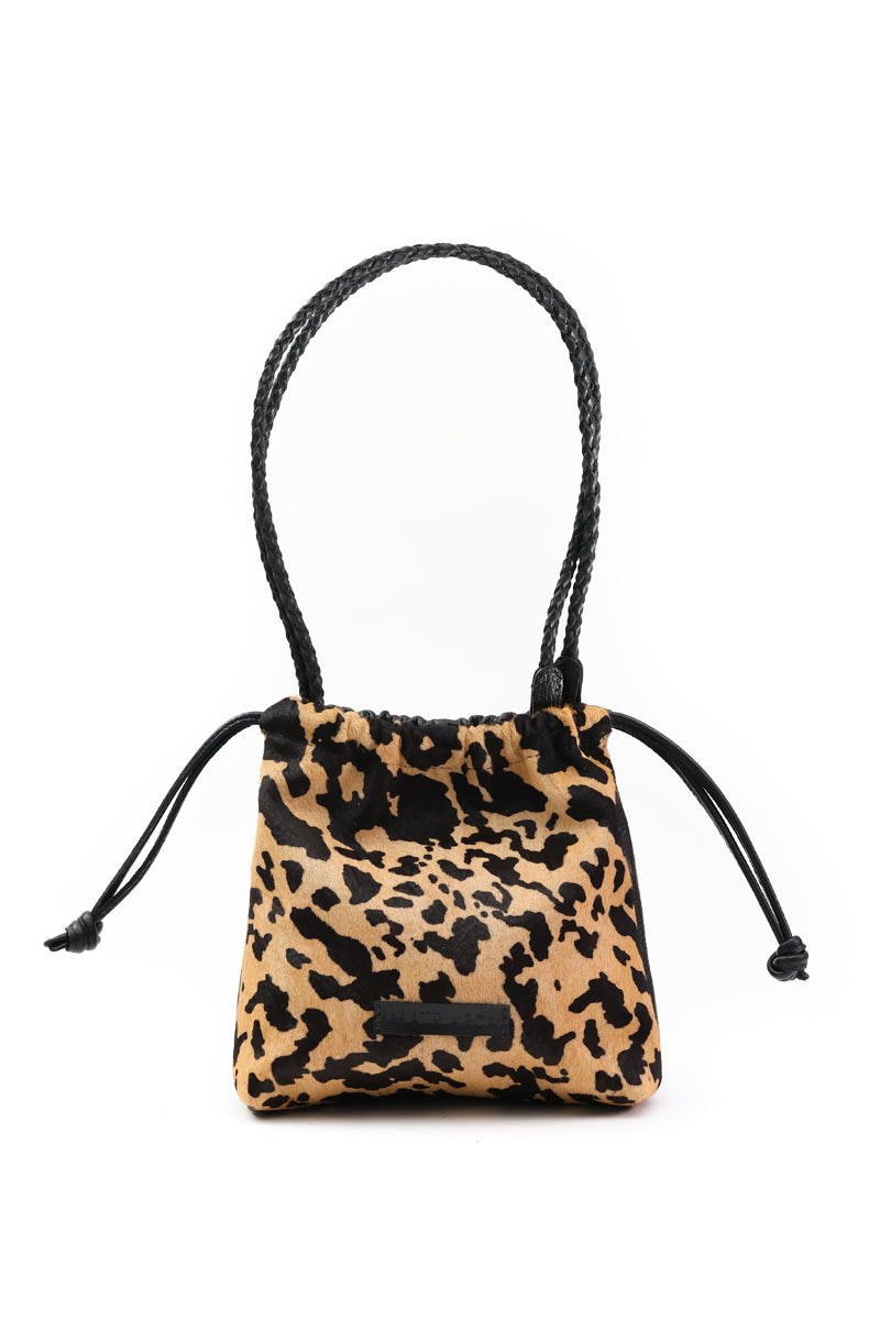 Cartera Clara &lt;br/&gt; Pelo Manchas con Negro