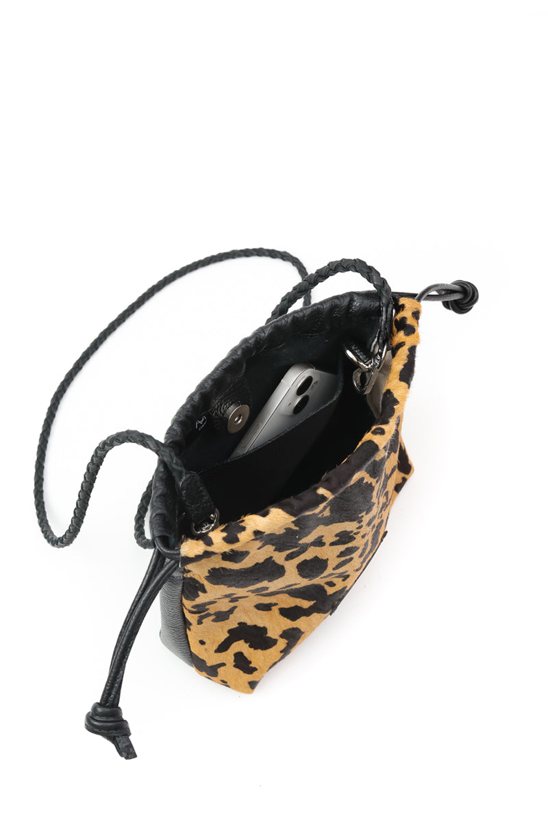 Cartera Clara &lt;br/&gt; Pelo Manchas con Negro