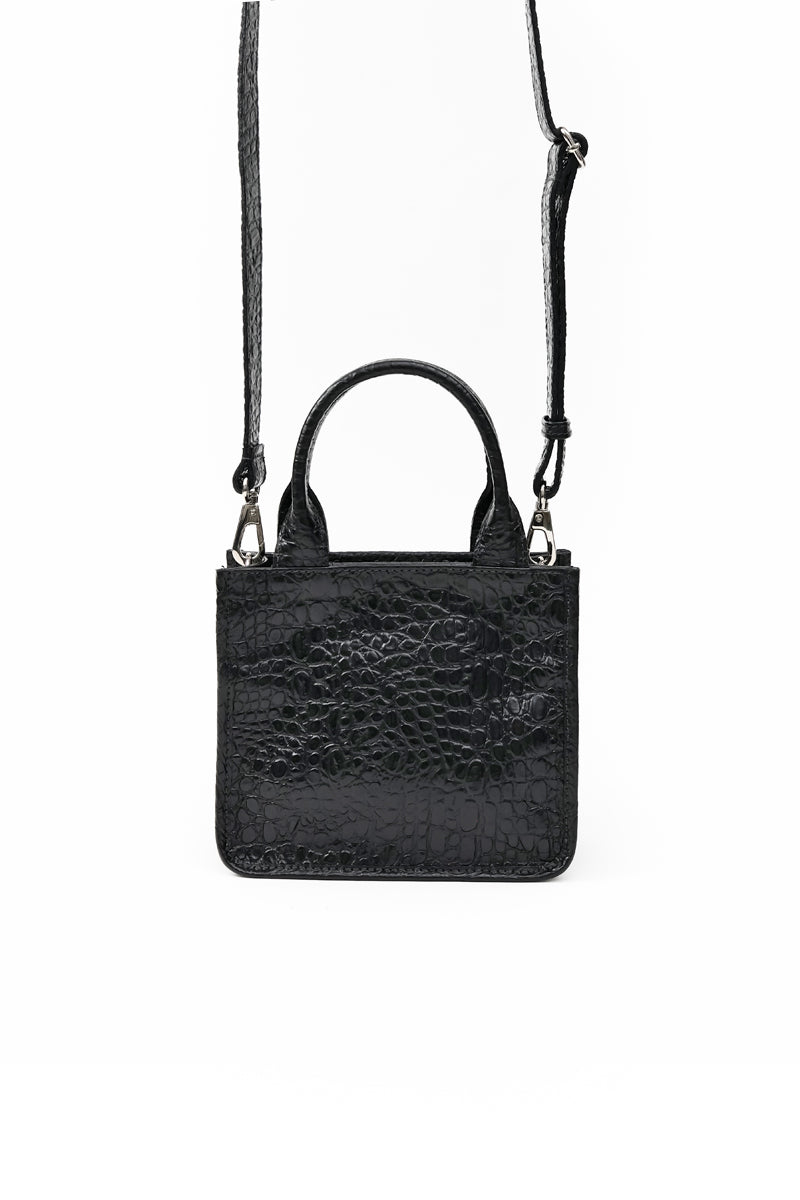 Cartera Jacinta <br/> Negro Croco