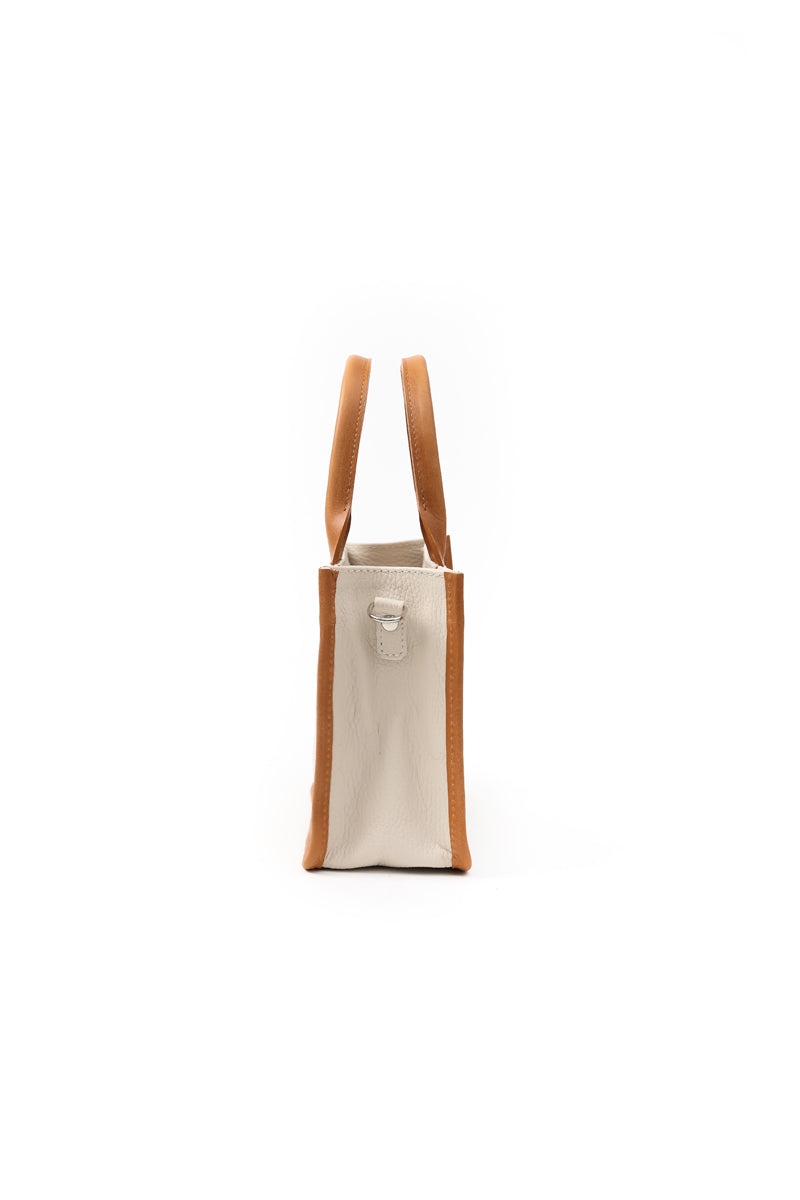 Cartera Jacinta <br/> Marfil con Camel