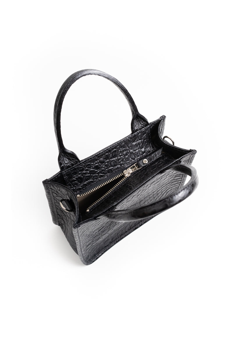 Cartera Jacinta &lt;br/&gt; Negro Croco