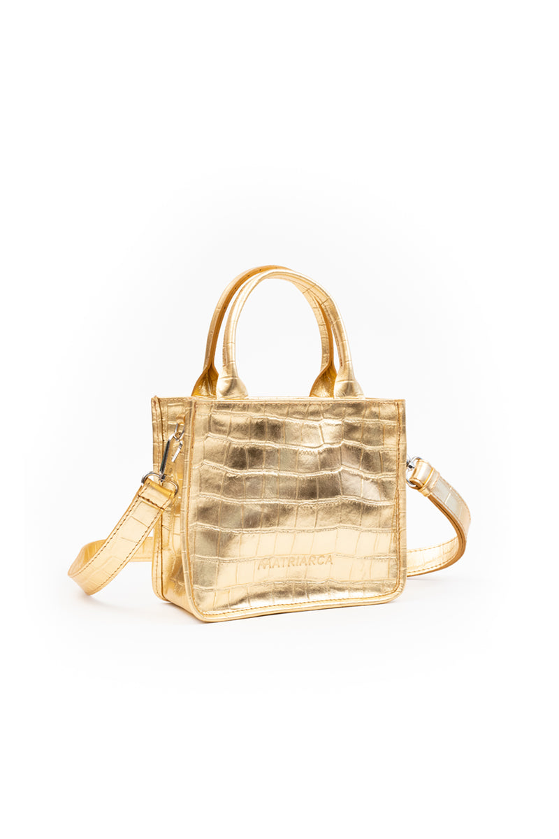 Cartera Jacinta &lt;br/&gt; Croco Dorado