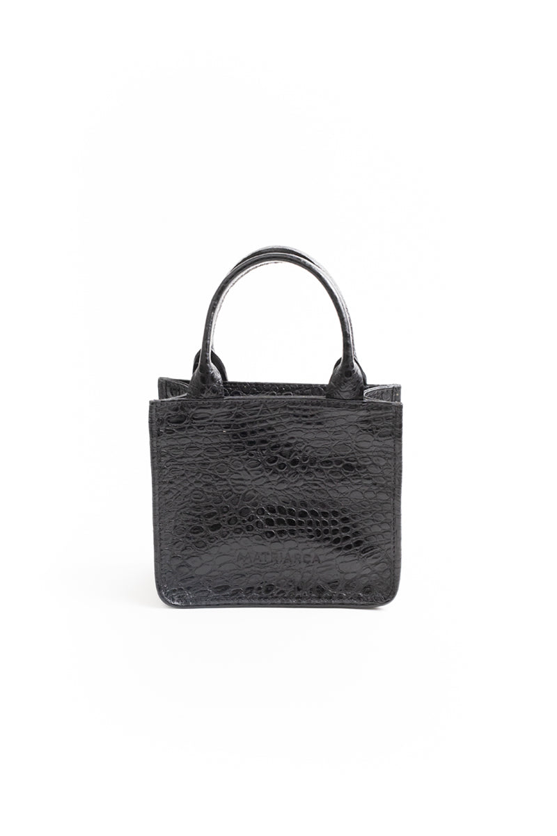 Cartera Jacinta <br/> Negro Croco