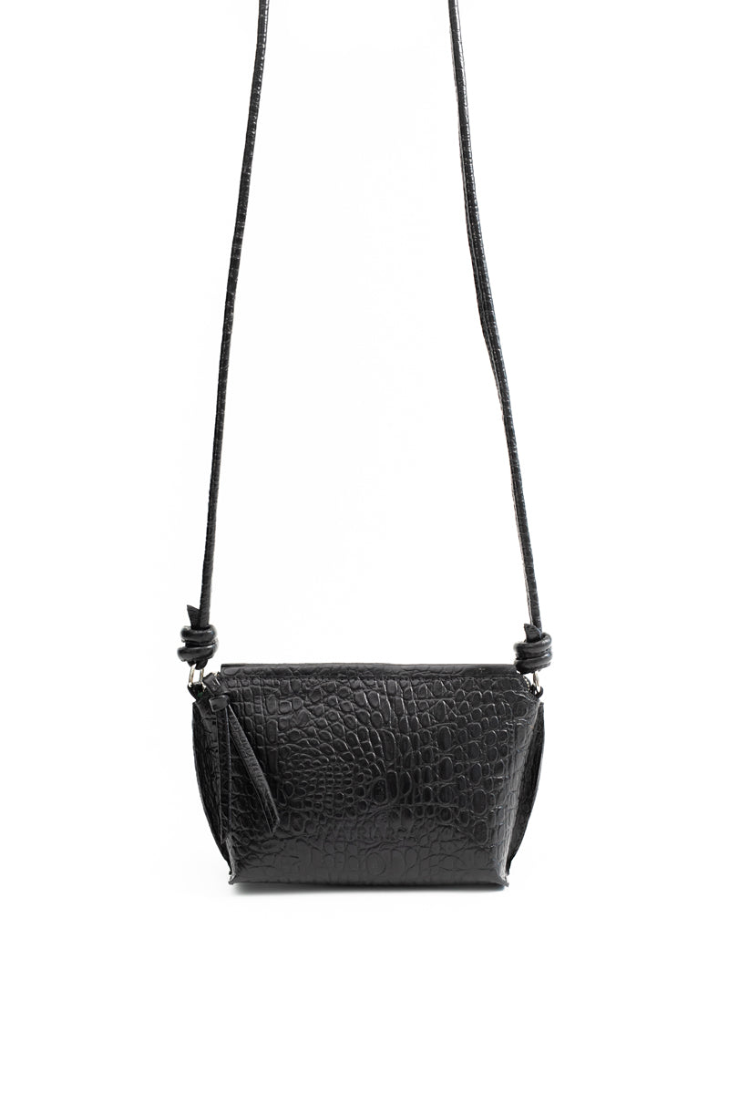 Cartera Lia &lt;br/&gt; Croco negro