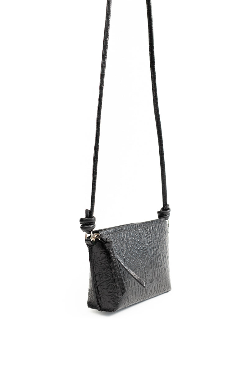 Cartera Lia &lt;br/&gt; Croco negro