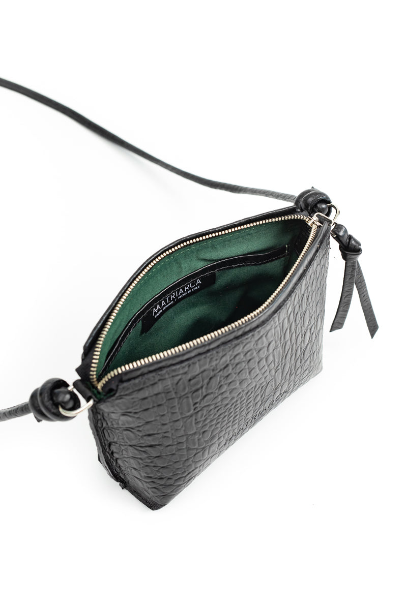 Cartera Lia &lt;br/&gt; Croco negro