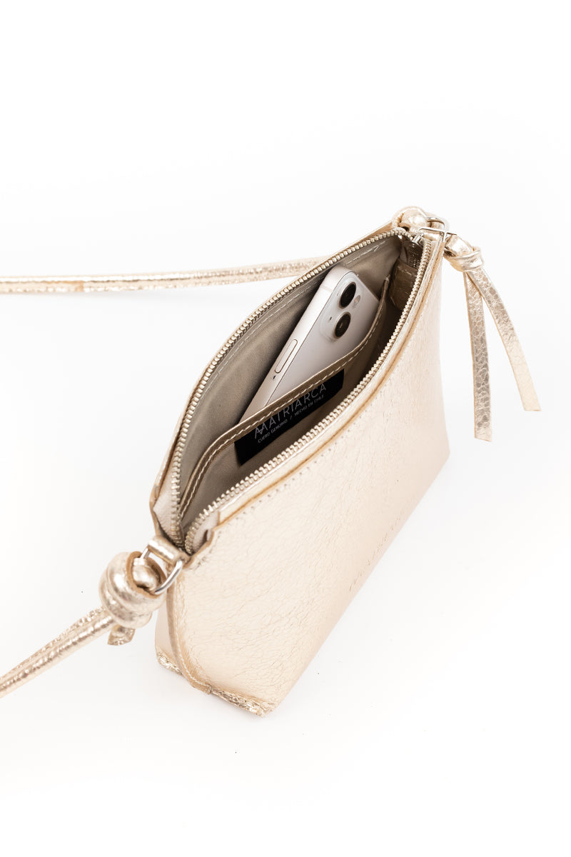 Cartera Lia <br/> Champaña craque