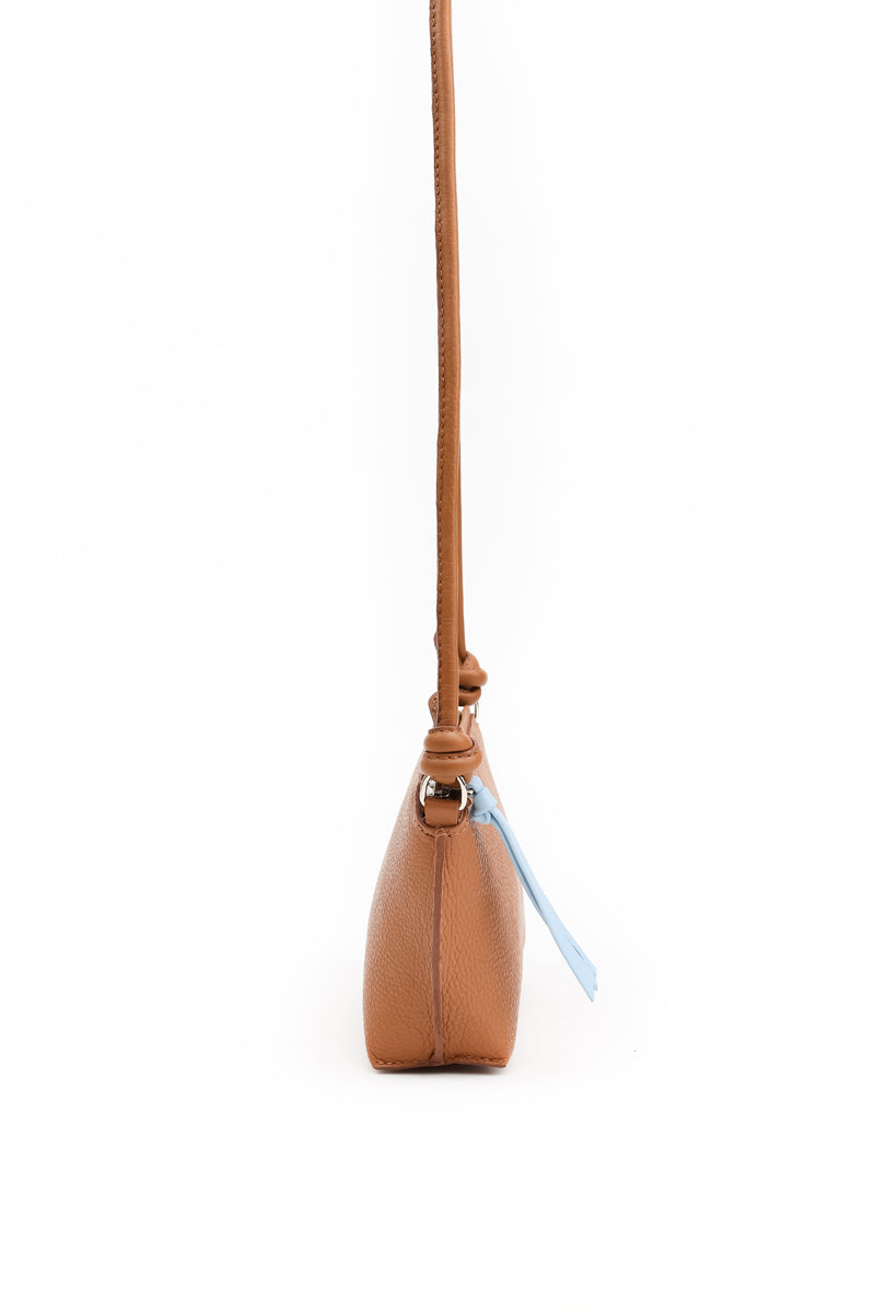Cartera Lia <br/> Camel con celeste
