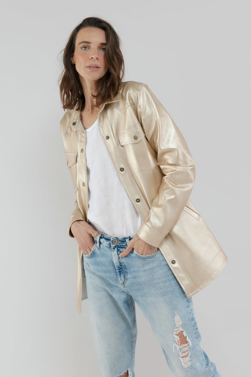 Camisa Janis &lt;br/&gt; Dorado Champaña