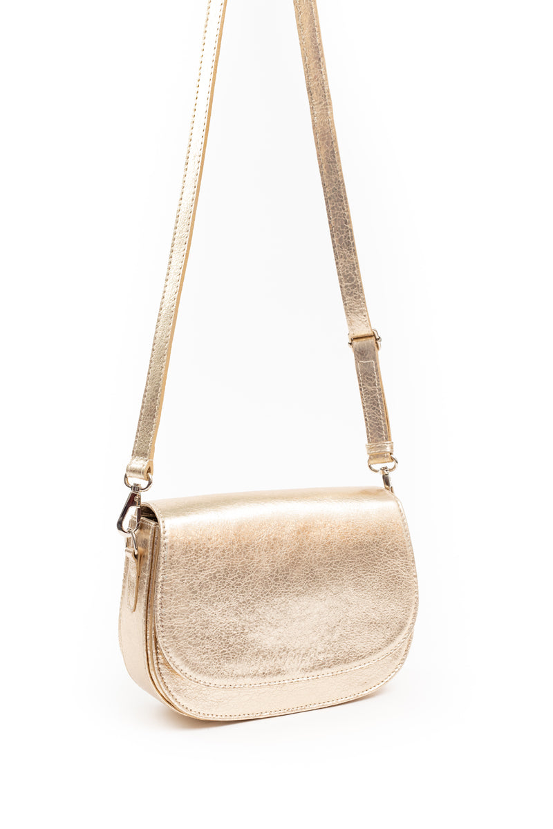 Cartera Amanda &lt;br/&gt; Dorado champaña craque