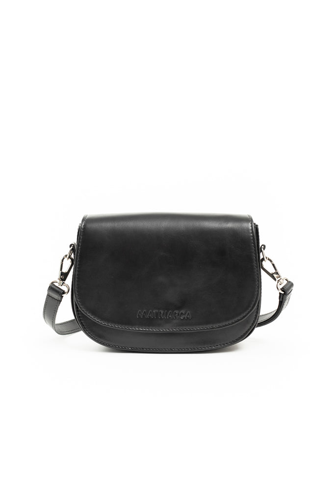 Cartera de cuero modelo AMANDA Negro