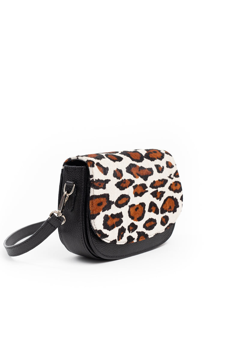 Cartera Amanda &lt;br/&gt; leopardo blanco