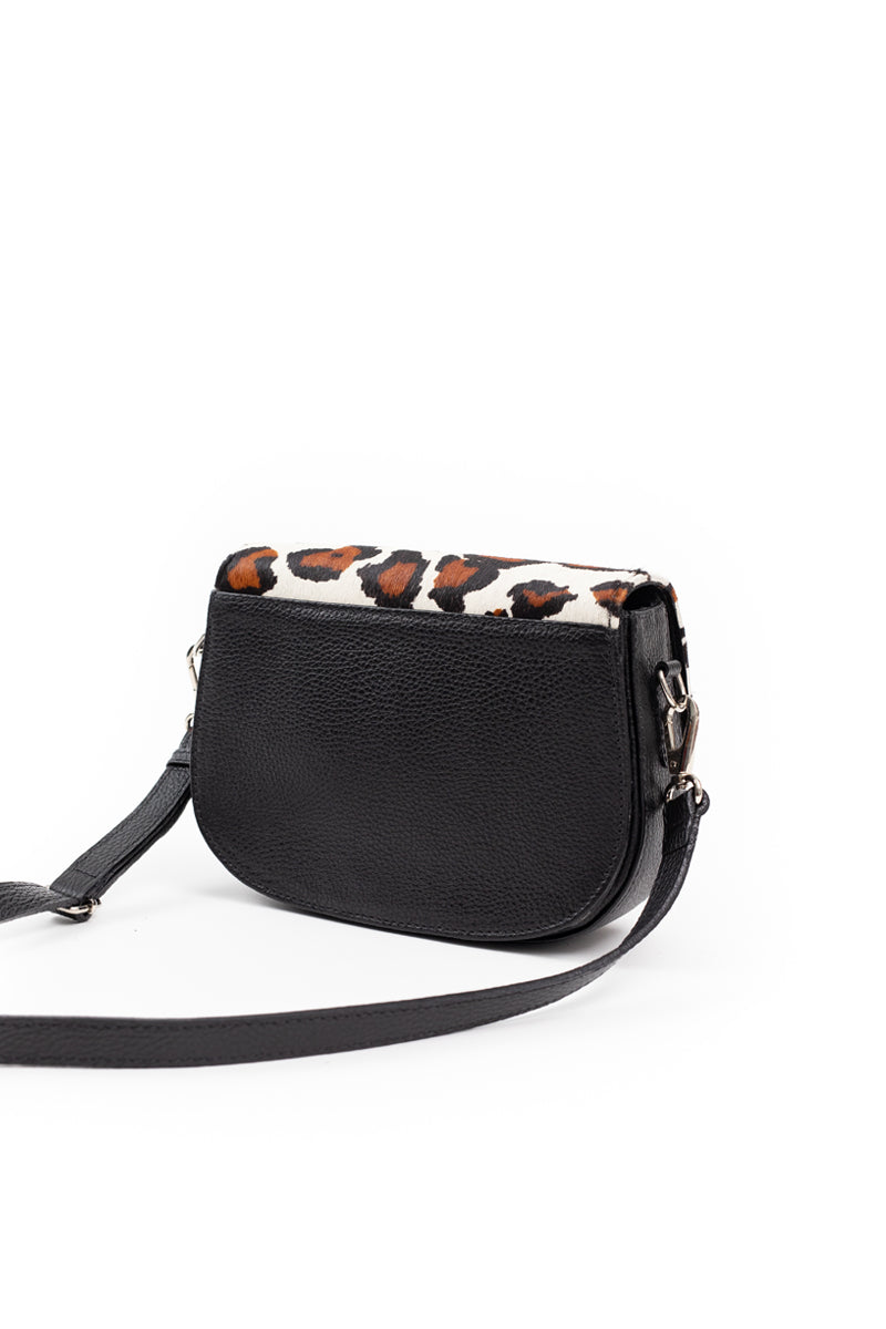 Cartera Amanda <br/> leopardo blanco