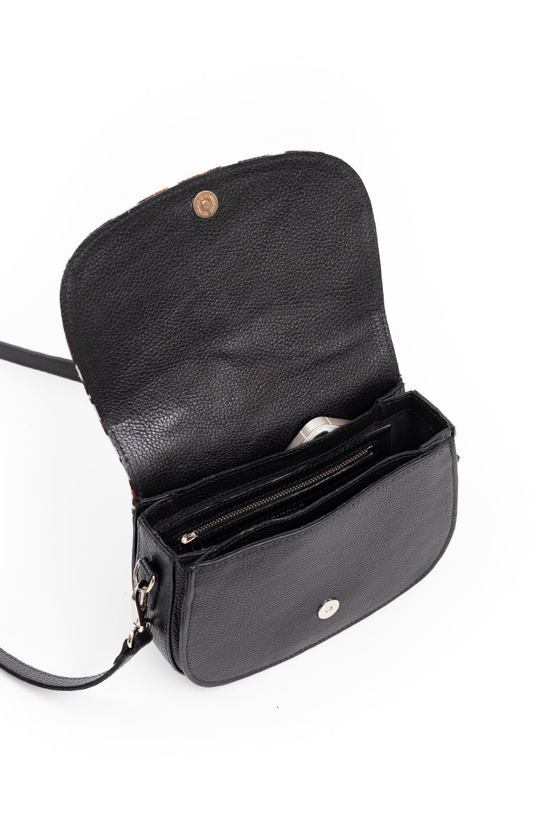 Cartera Amanda <br/> leopardo blanco