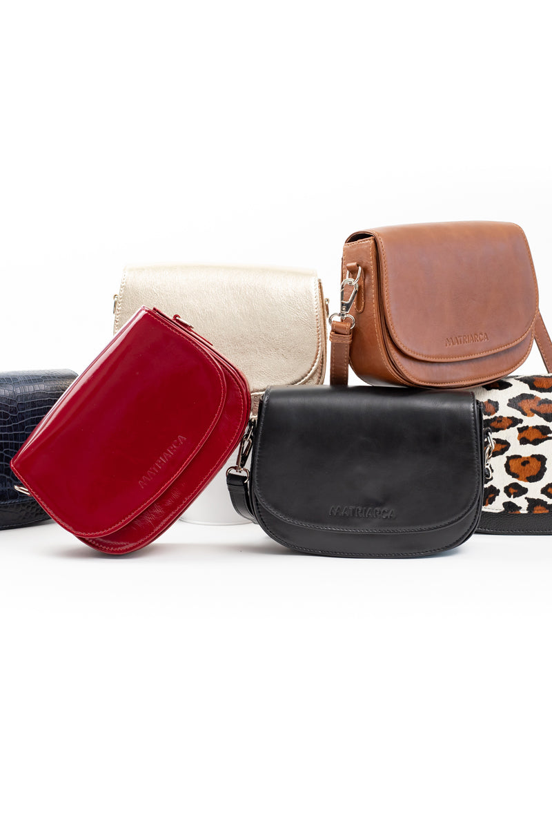 Cartera Amanda <br/> leopardo blanco