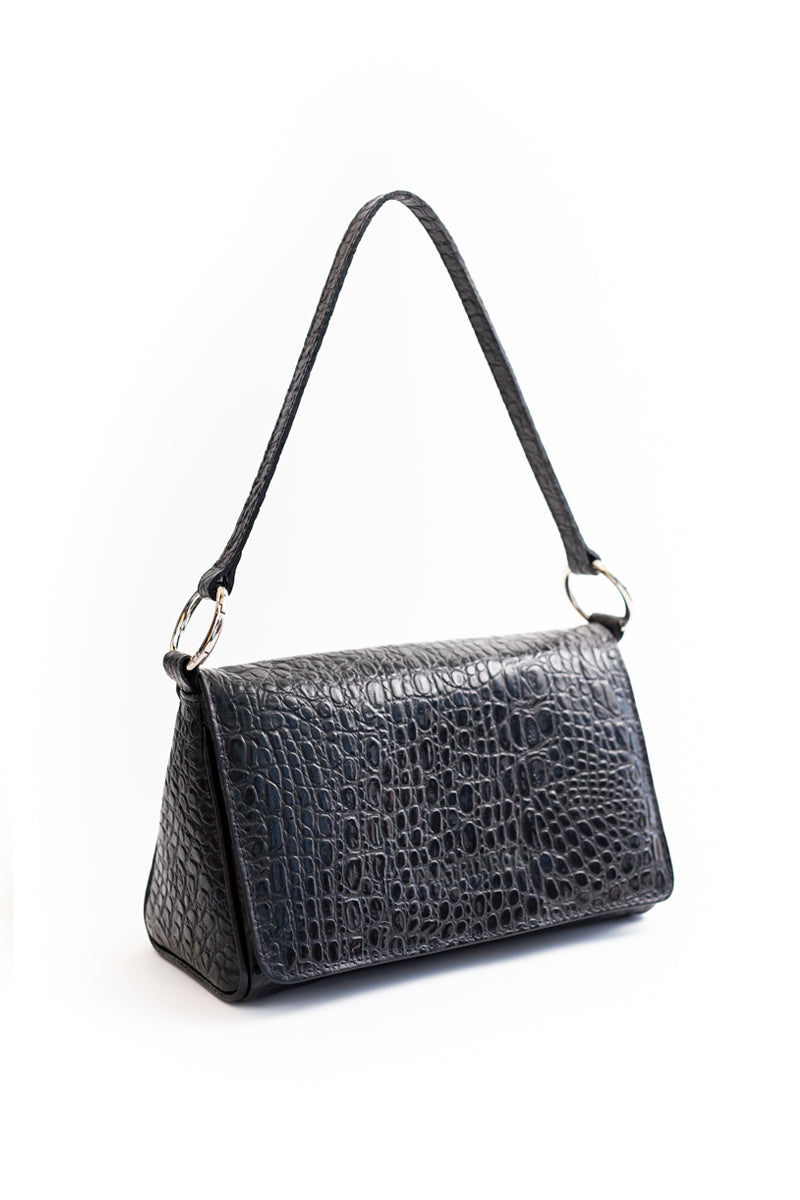 Cartera Diana &lt;br/&gt; Negro caimán