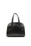 Cartera Josefa <br/> Croco Richato Negro