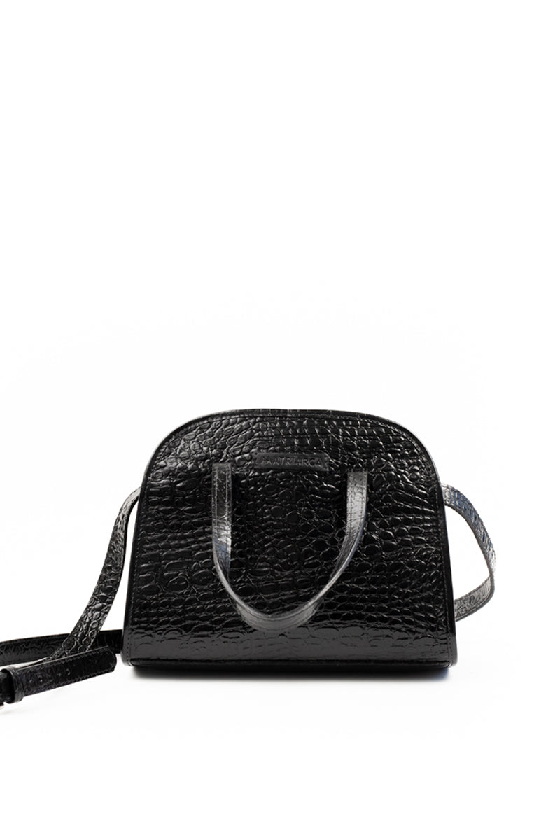 Cartera Josefa <br/> Croco Richato Negro