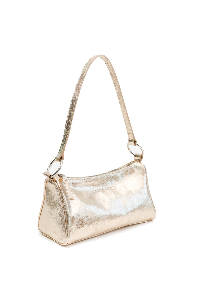 Cartera Julieta &lt;br/&gt; Dorado Champaña Craque