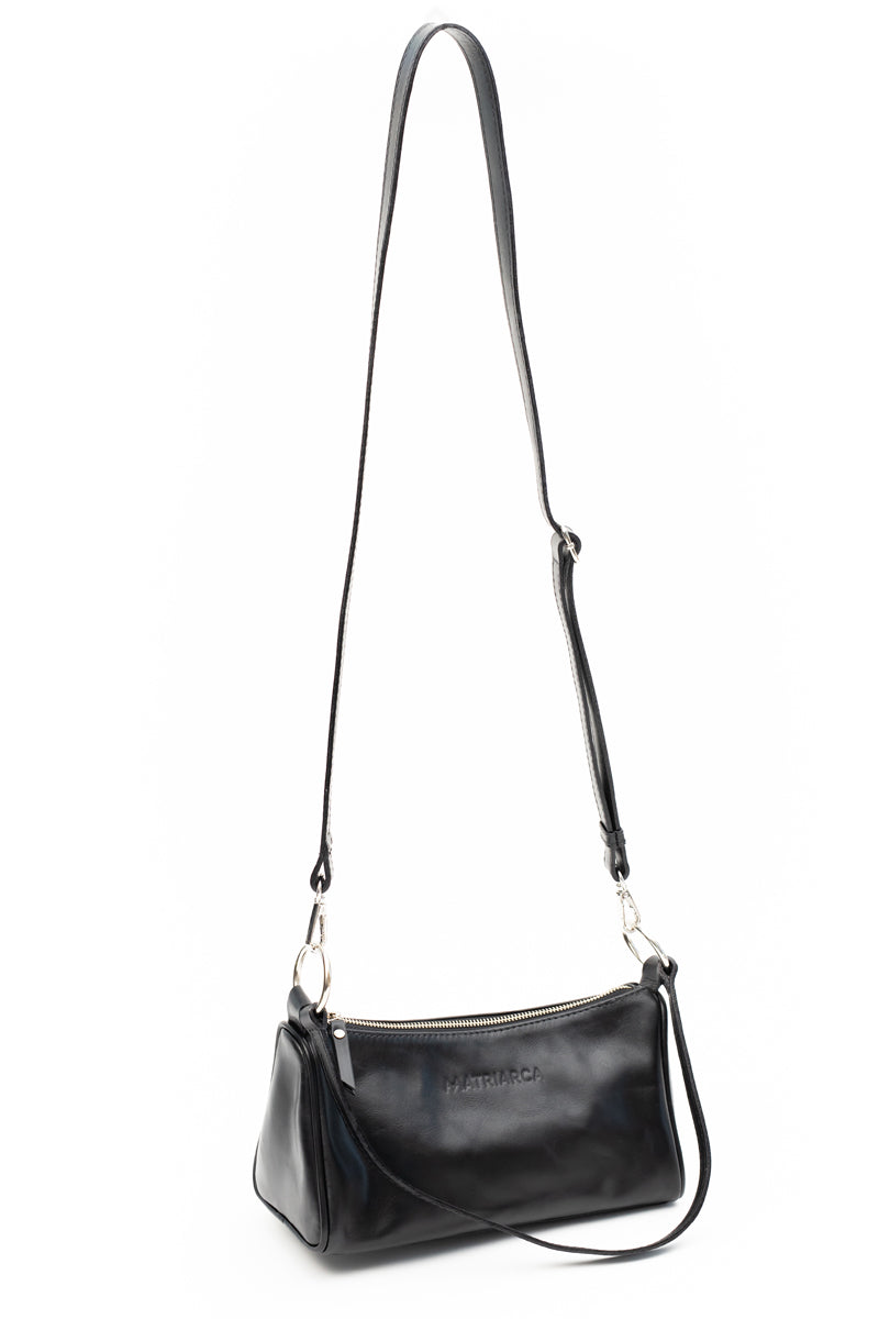 Cartera Julieta <br/> Negra Lisa