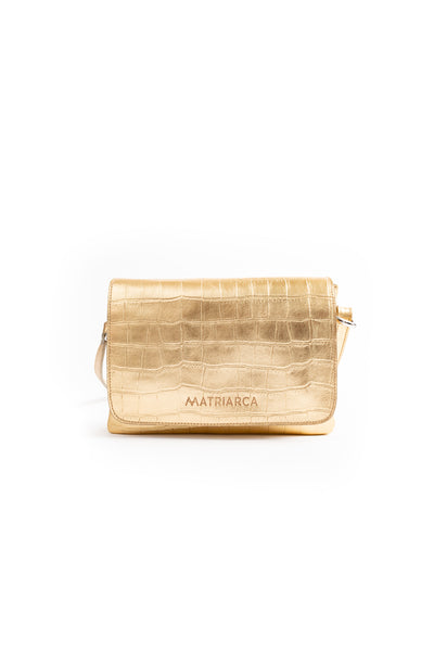 Cartera Jose <br/> Croco Dorado