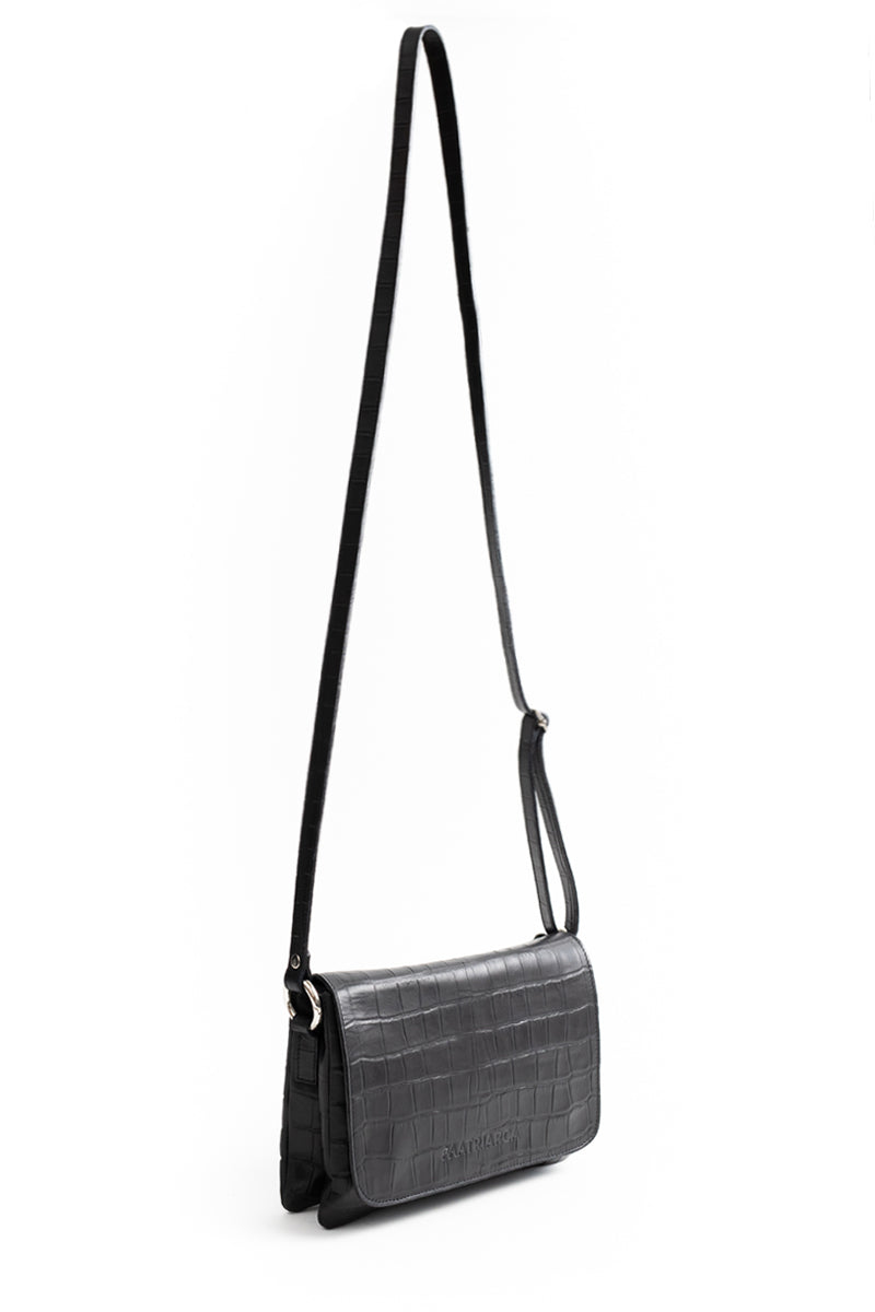 Cartera Jose <br/> Croco Negro