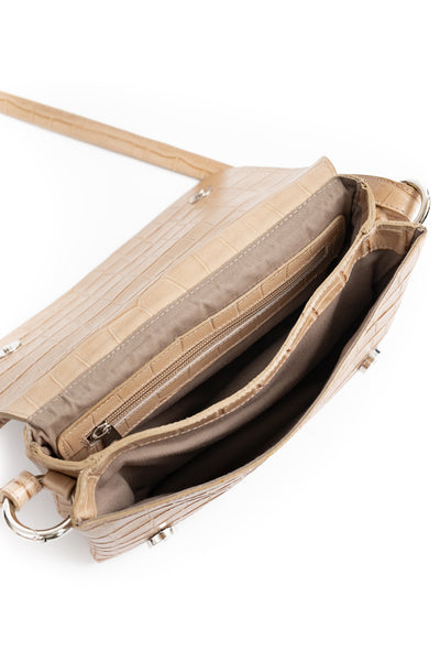 Cartera Jose <br/> Croco Beige