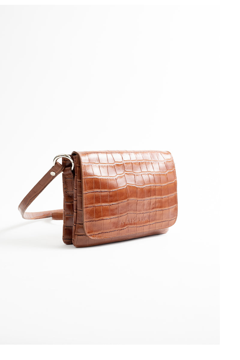 Cartera Jose &lt;br/&gt; Croco Toffee