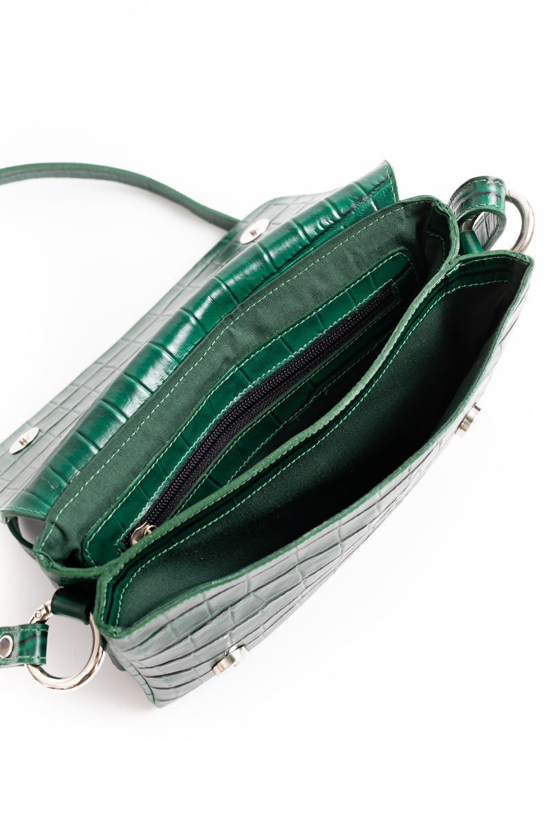 Cartera Jose <br/> Croco Verde