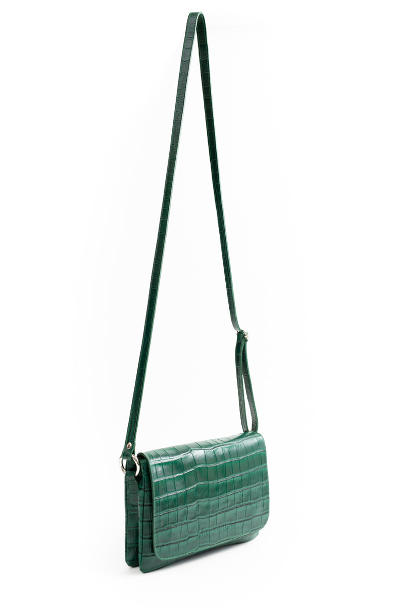 Cartera Jose <br/> Croco Verde