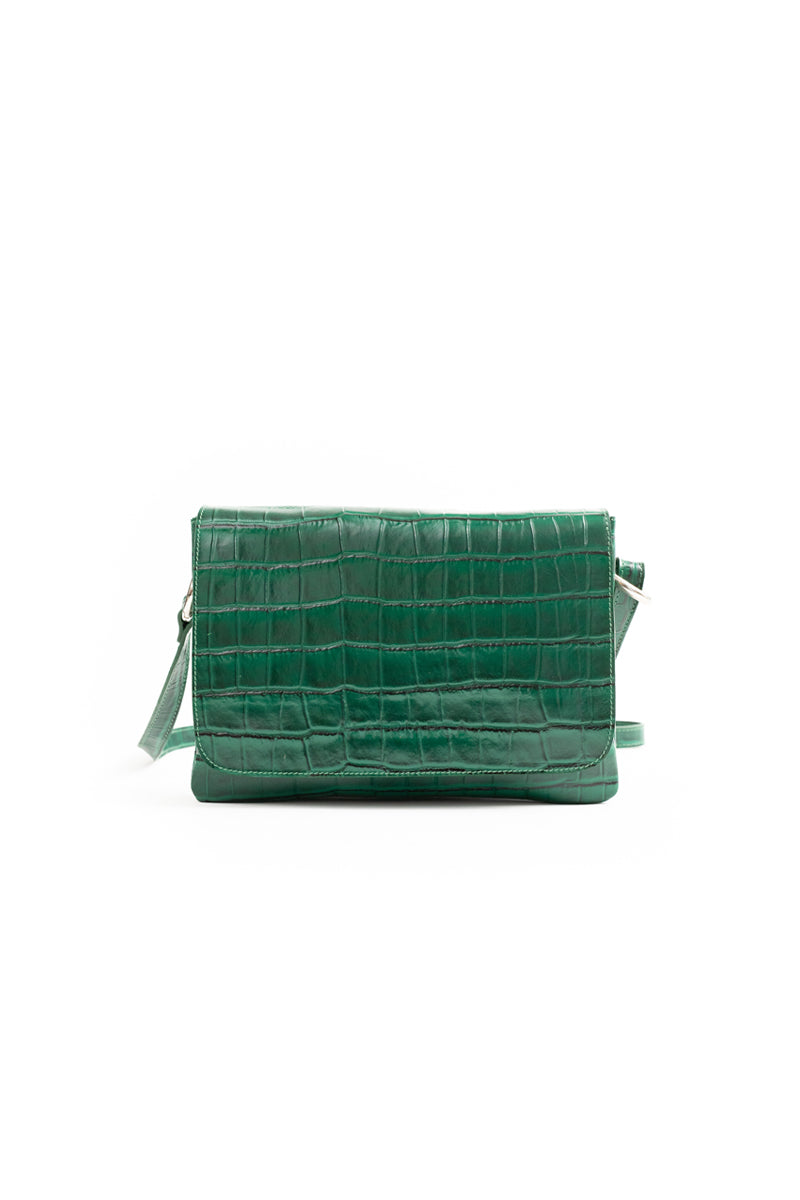 Cartera Jose <br/> Croco Verde