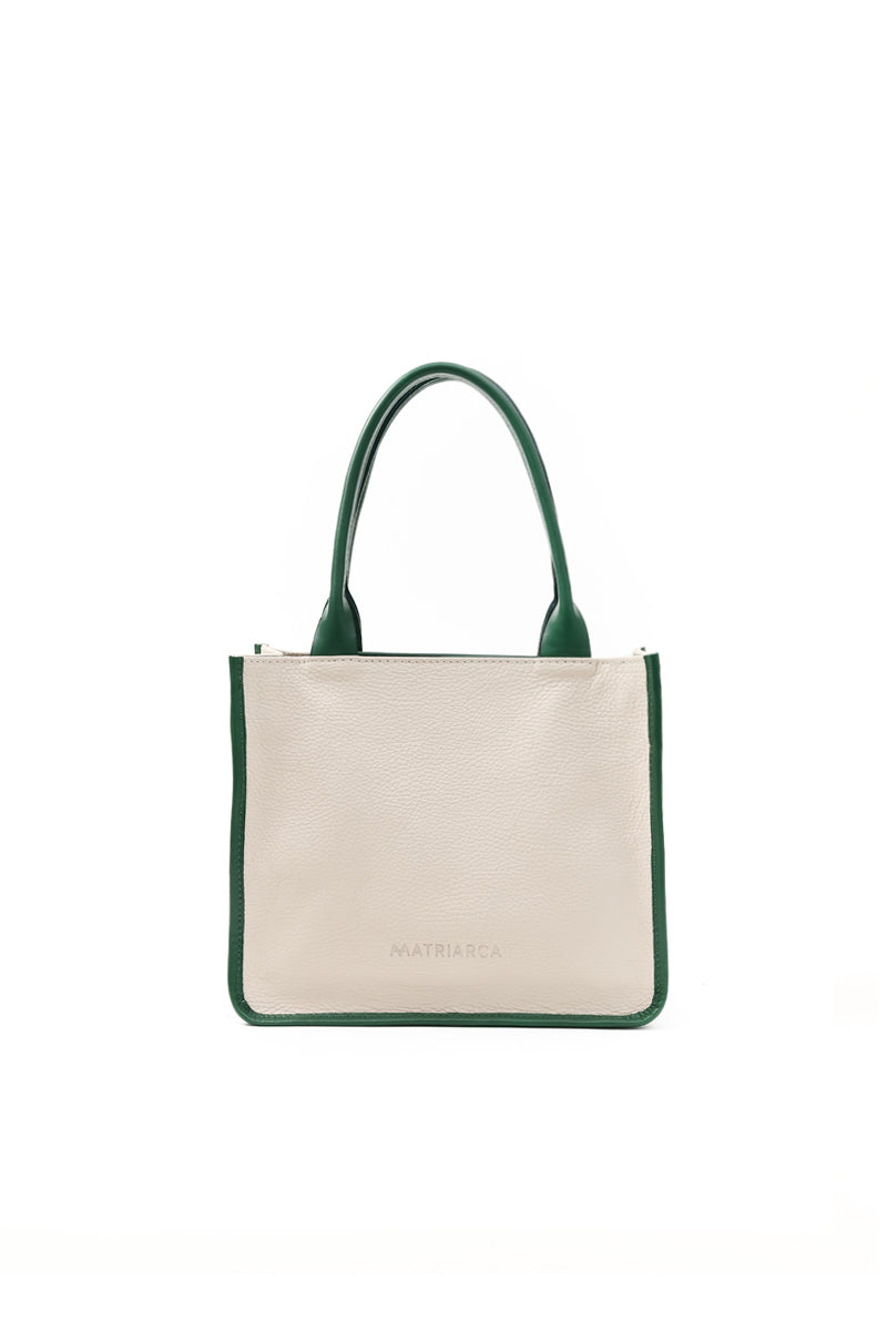 Cartera Teresa &lt;br/&gt; Marfil con Verde
