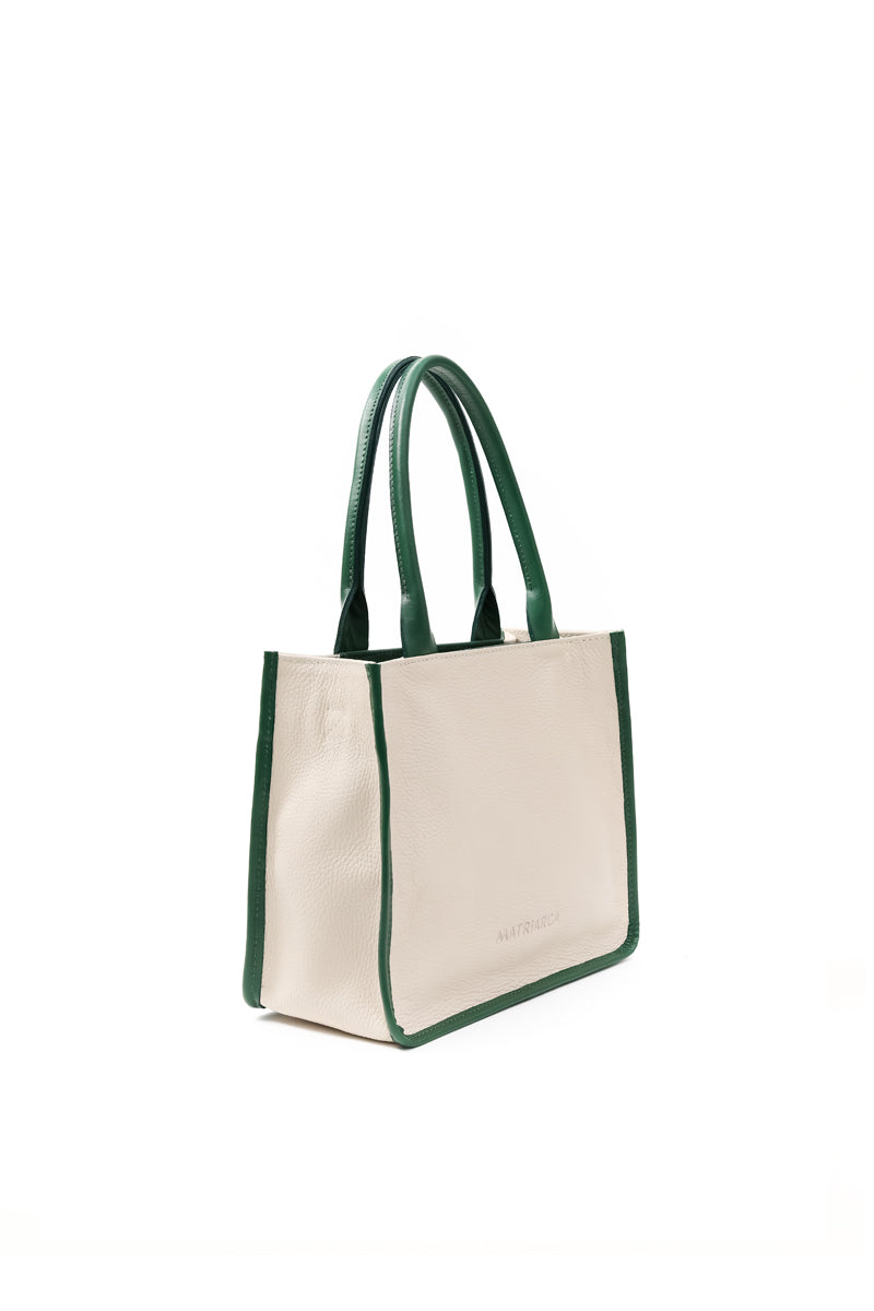 Cartera Teresa &lt;br/&gt; Marfil con Verde