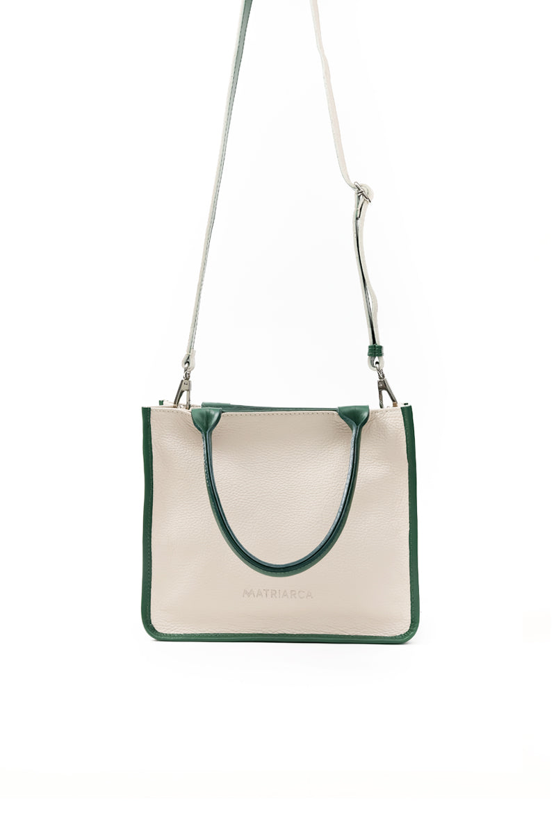 Cartera Teresa &lt;br/&gt; Marfil con Verde