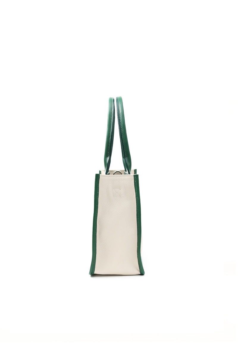 Cartera Teresa <br/> Marfil con Verde