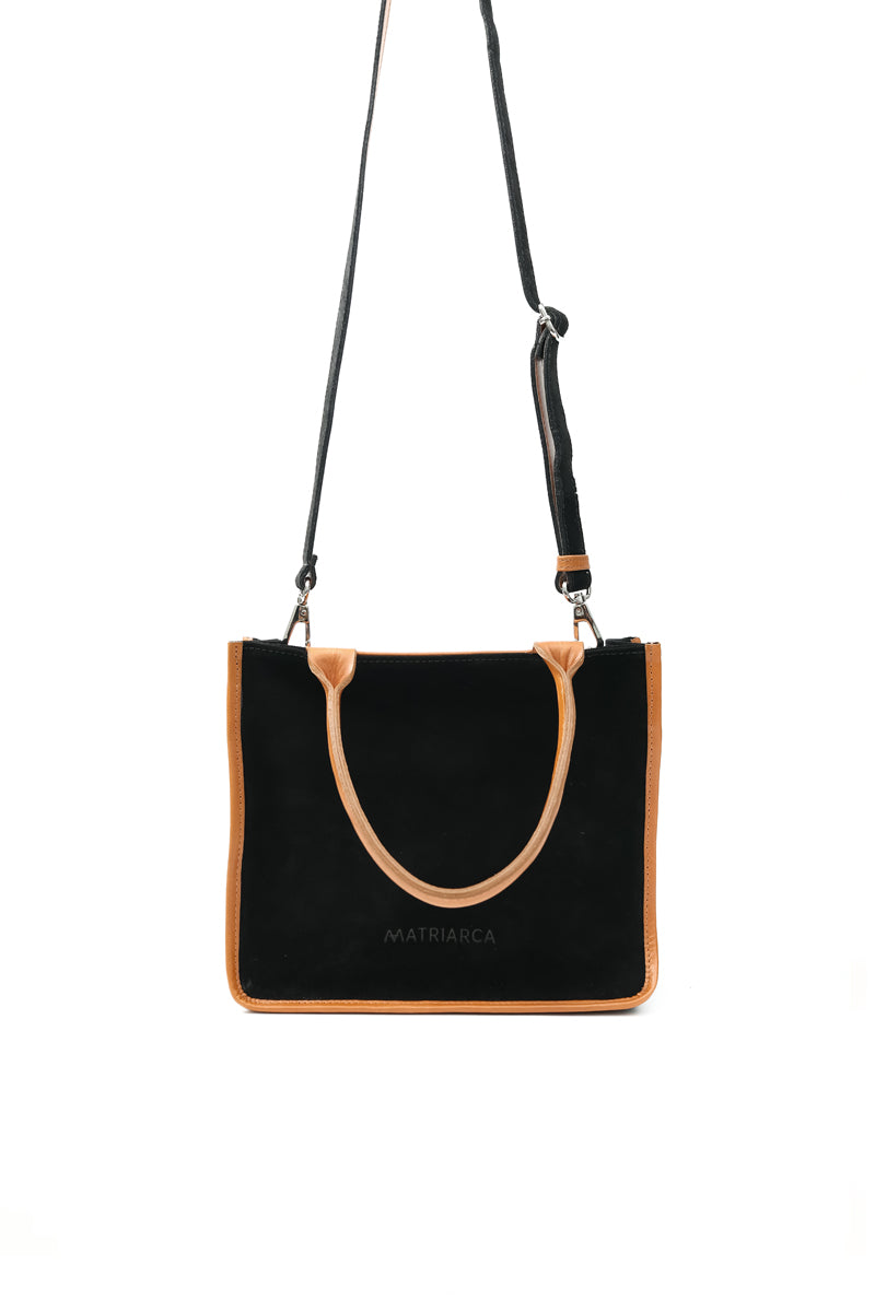 Cartera Teresa <br/> Negra con Camel