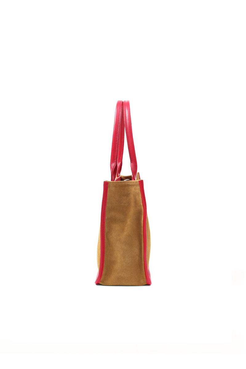 Cartera Teresa &lt;br/&gt; Camel con rojo