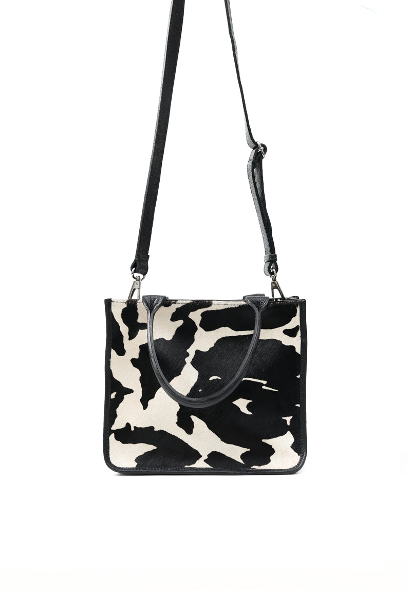 Cartera Teresa &lt;br/&gt; Print Vaca con Negro