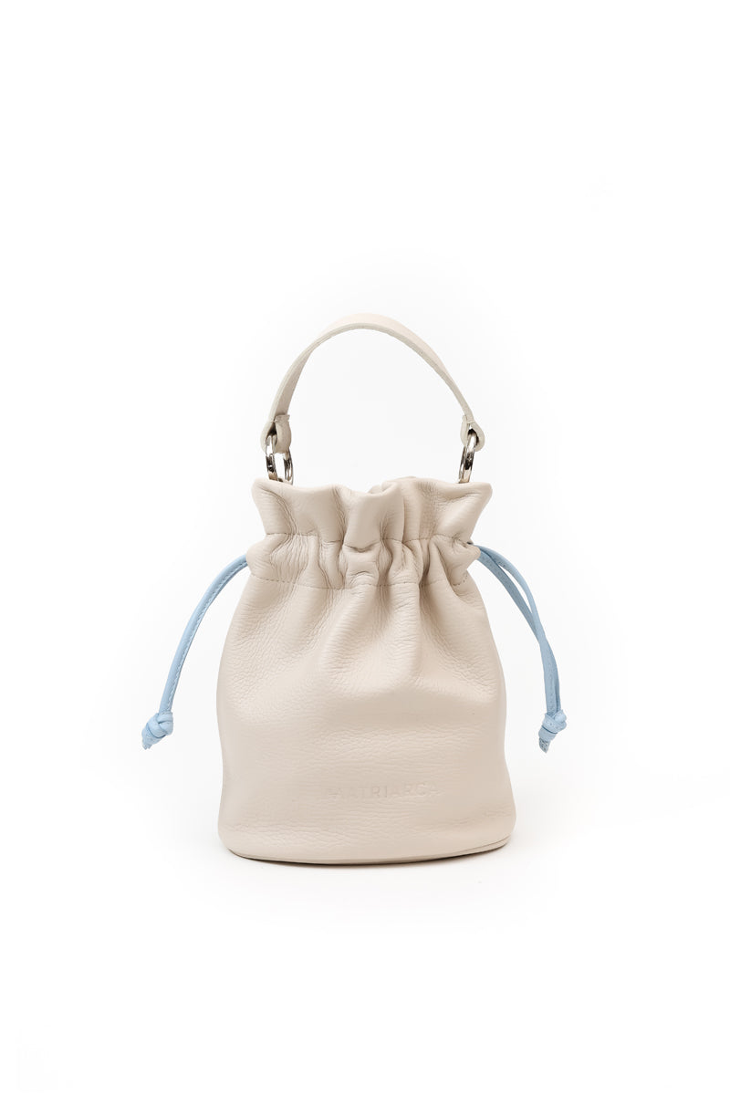 Cartera Aurora <br/> Marfil con celeste