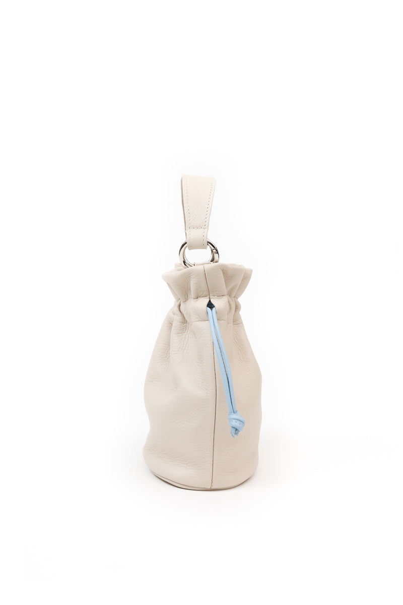 Cartera Aurora <br/> Marfil con celeste