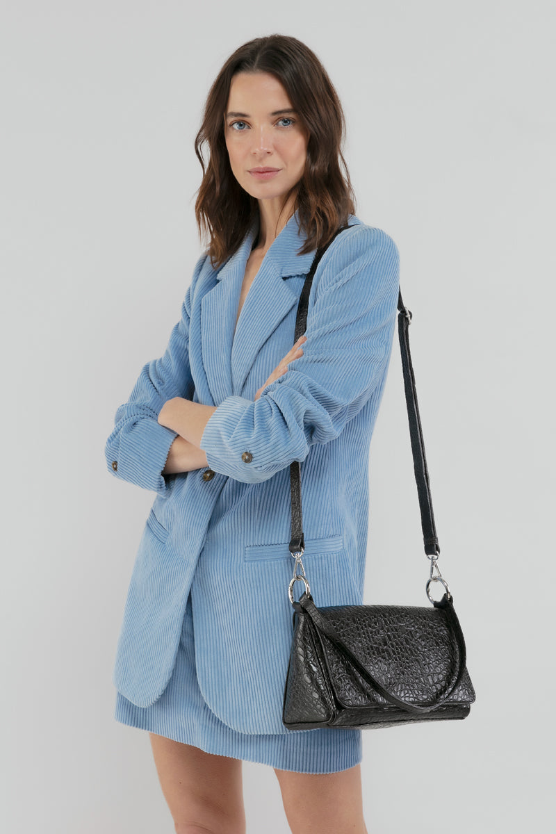 Cartera Diana &lt;br/&gt; Negro caimán