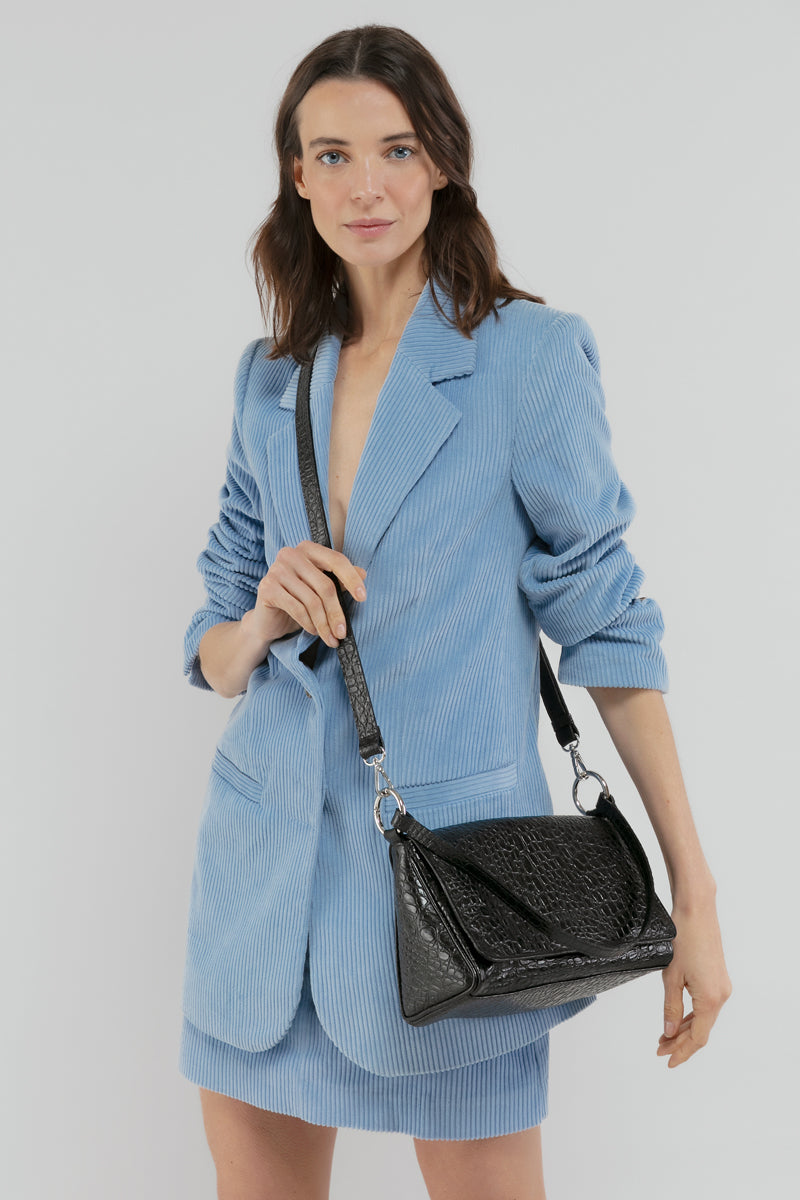 Cartera Diana &lt;br/&gt; Negro caimán