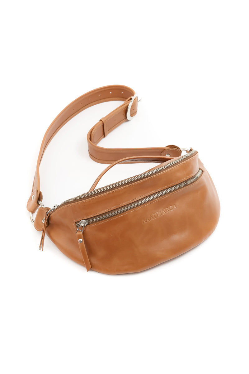 Riñonera Filippa &lt;br/&gt; Camel lisa
